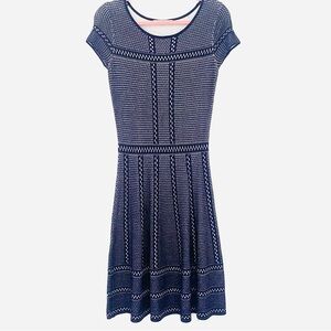 💕Elegant Navy Blue Knit Dress SZ M